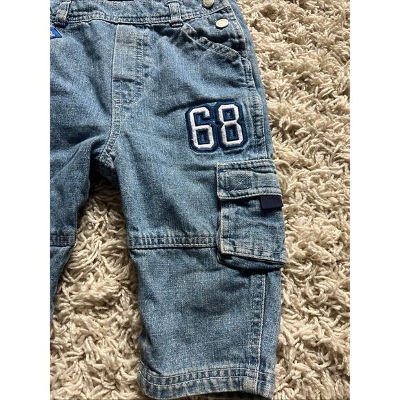 Vintage Embroidered Winnie The Pooh Tigger Overalls 18M Denim Football 68 - Picture 3 of 11